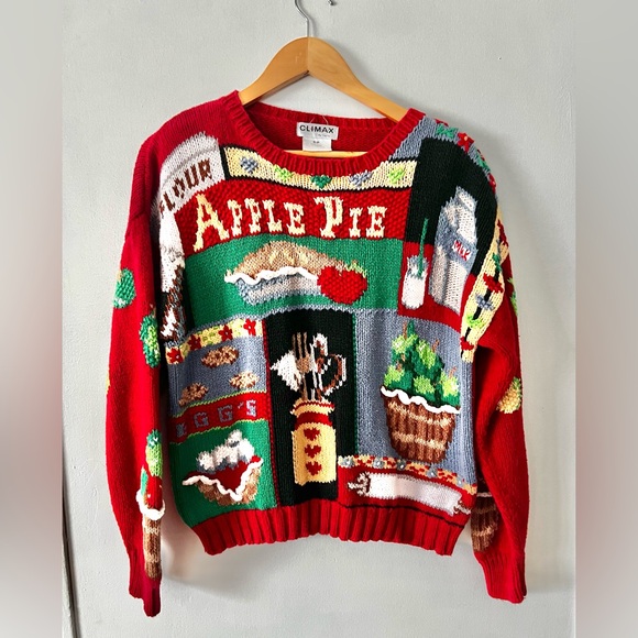 Sweaters - Vintage Cotton Blend Apple Pie Sweater